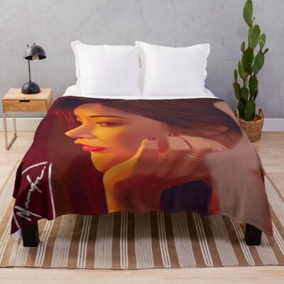 Mamamoo Blue Solar Throw Blanket