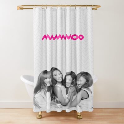 Mamamoo Kpop Card Shower Curtain