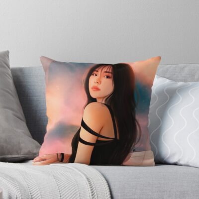 Mamamoo Lovely Wheein Throw Pillow