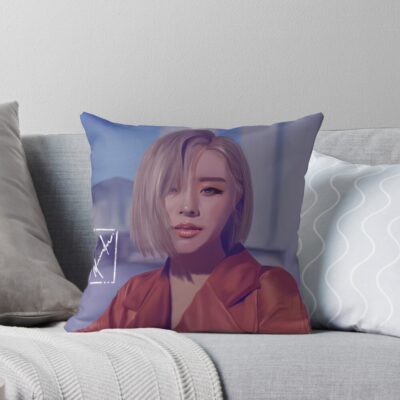 Mamamoo Wheein Wind Flower Throw Pillow