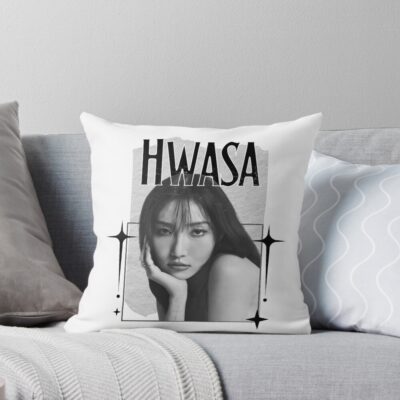 Mamamoo Hwasa Vintage Throw Pillow