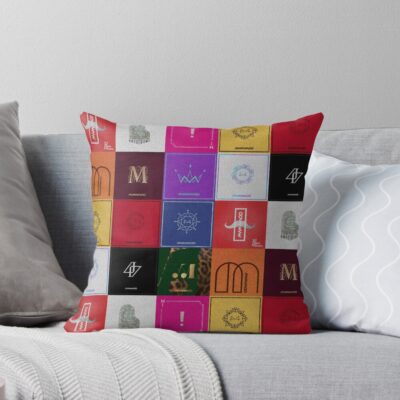 Mamamoo Discography Collection Throw Pillow